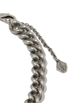 EAGLE CHUNKY CHAIN CHOCKER NECKLACE:Silver:One Size